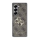 Samsung Galaxy Z Fold 6 Uyumlu Kılıf Guess Orjinal Lisanslı Leather Metal Logo Kapak - 1
