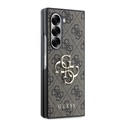 Samsung Galaxy Z Fold 6 Uyumlu Kılıf Guess Orjinal Lisanslı Leather Metal Logo Kapak - 4