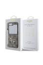 Samsung Galaxy Z Flip 6 Uyumlu Kılıf Guess Orjinal Lisanslı Leather Metal Logo Kapak