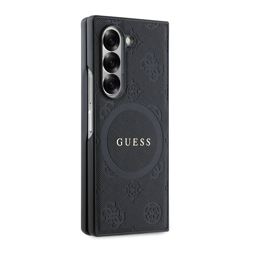 Samsung Galaxy Z Fold 6 Uyumlu Kılıf Guess Orjinal Lisanslı Saffiano Metal Logo Kapak - 4