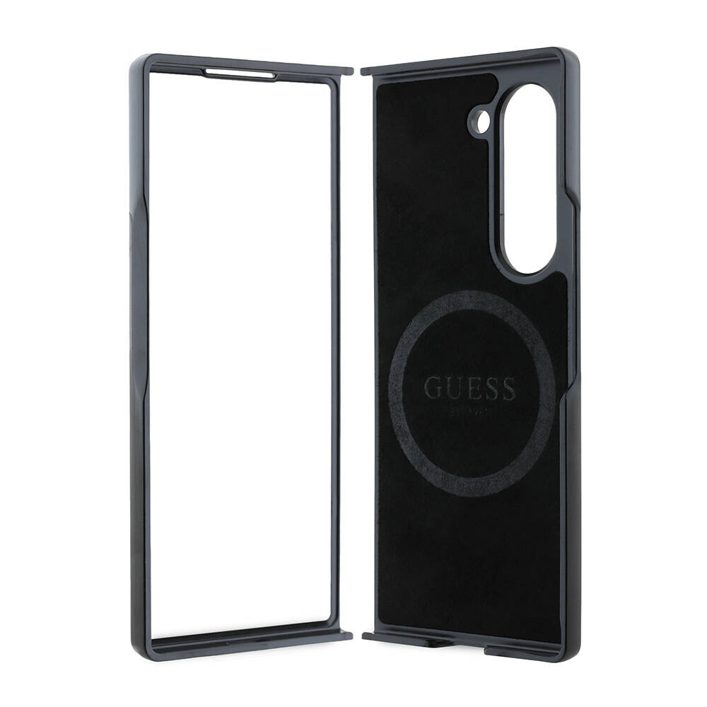 Samsung Galaxy Z Fold 6 Uyumlu Kılıf Guess Orjinal Lisanslı Saffiano Metal Logo Kapak - 5
