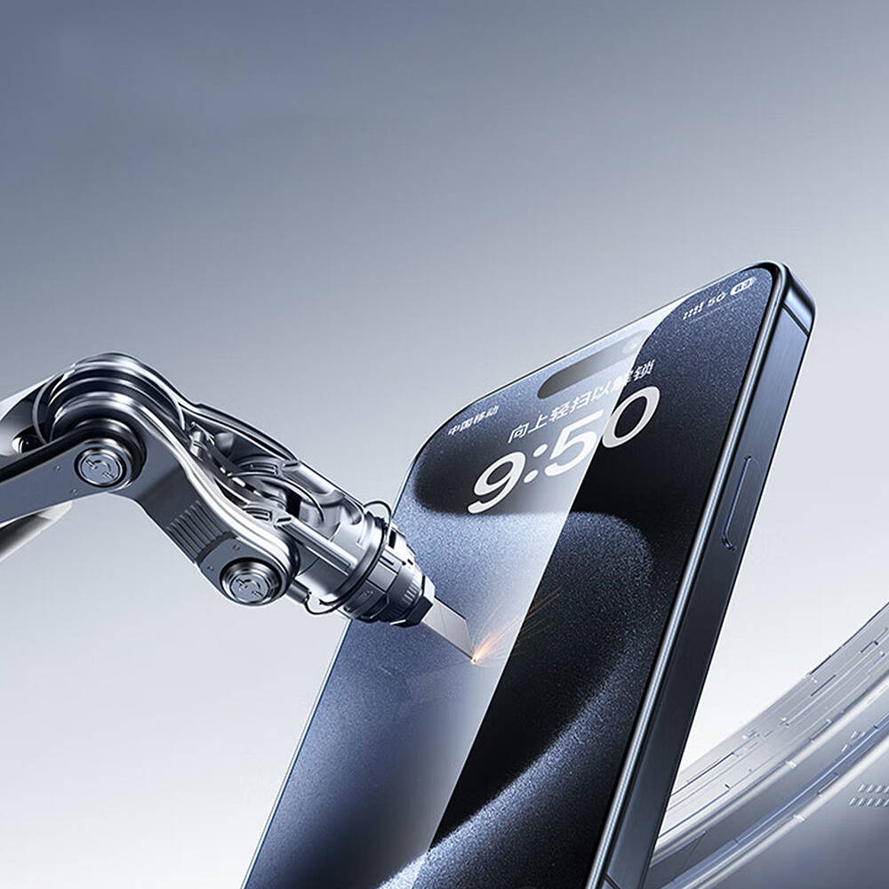 Apple iPhone 16 Plus Wiwu GT-017 Safir Kaplama Çizilmeye Dayanıklı Temperli Cam Ekran Koruyucu - 4