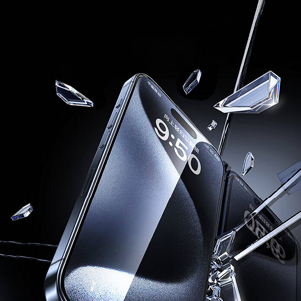 Apple iPhone 16 Pro Wiwu GT-017 Safir Kaplama Çizilmeye Dayanıklı Temperli Cam Ekran Koruyucu - 5