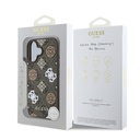 Apple iPhone 16 Kılıf Guess Orjinal Lisanslı Magsafe Şarj Özellikli 4G Desenli Yazı Logolu Peony Kapak - 14