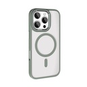 Apple iPhone 16 Pro Max Kılıf Wireless Şarj Özellikli Zore Krom Magsafe Silikon Kapak - 13