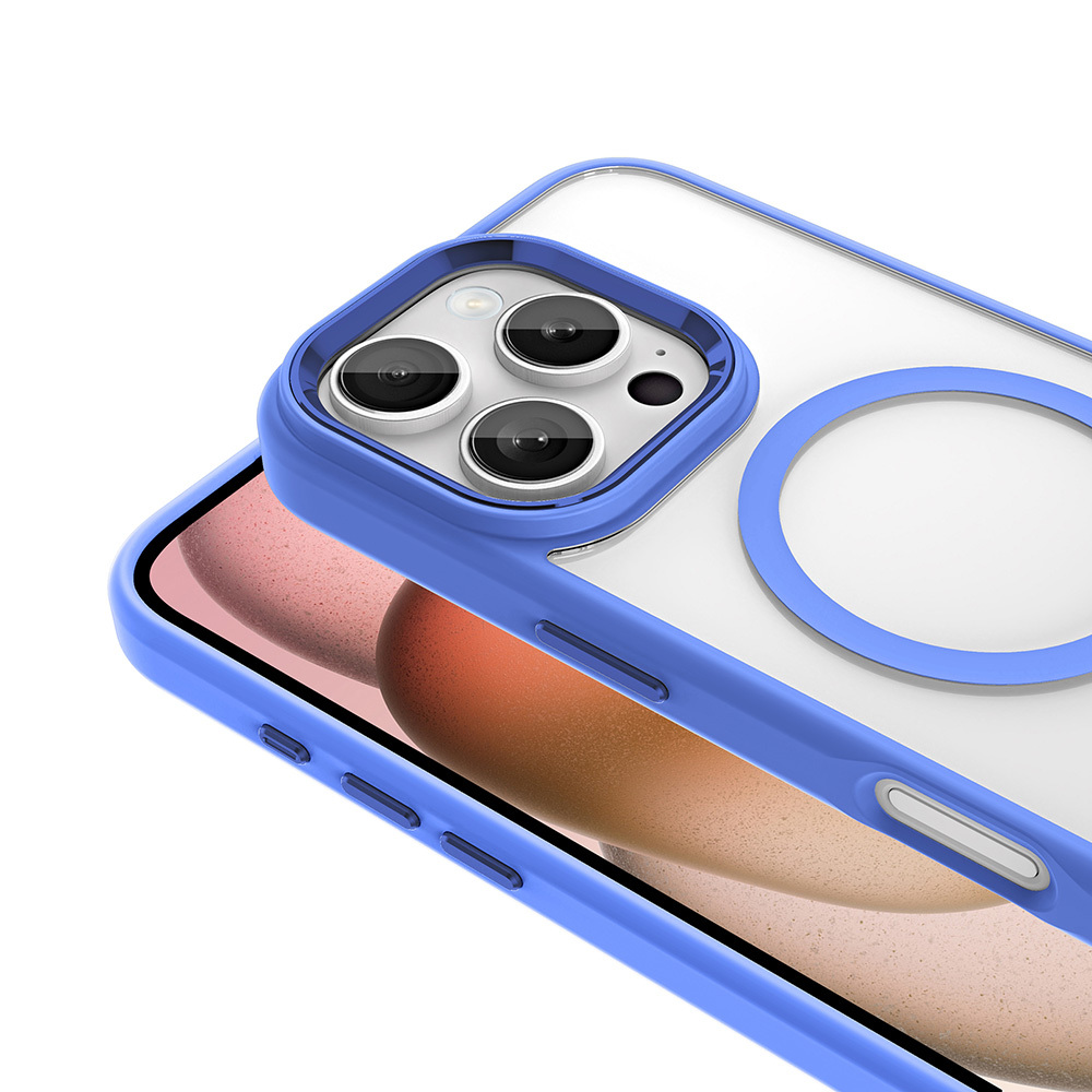 Apple iPhone 16 Pro Max Uyumlu Kılıf Wireless Şarj Özellikli Zore Krom Magsafe Silikon Kapak - 15