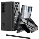 ​Samsung Galaxy Z Fold 6 Uyumlu Kılıf Kamera Korumalı Kartlıklı Kalem Bölmeli Zore Kıpta Marble Drago Kılıf - 5