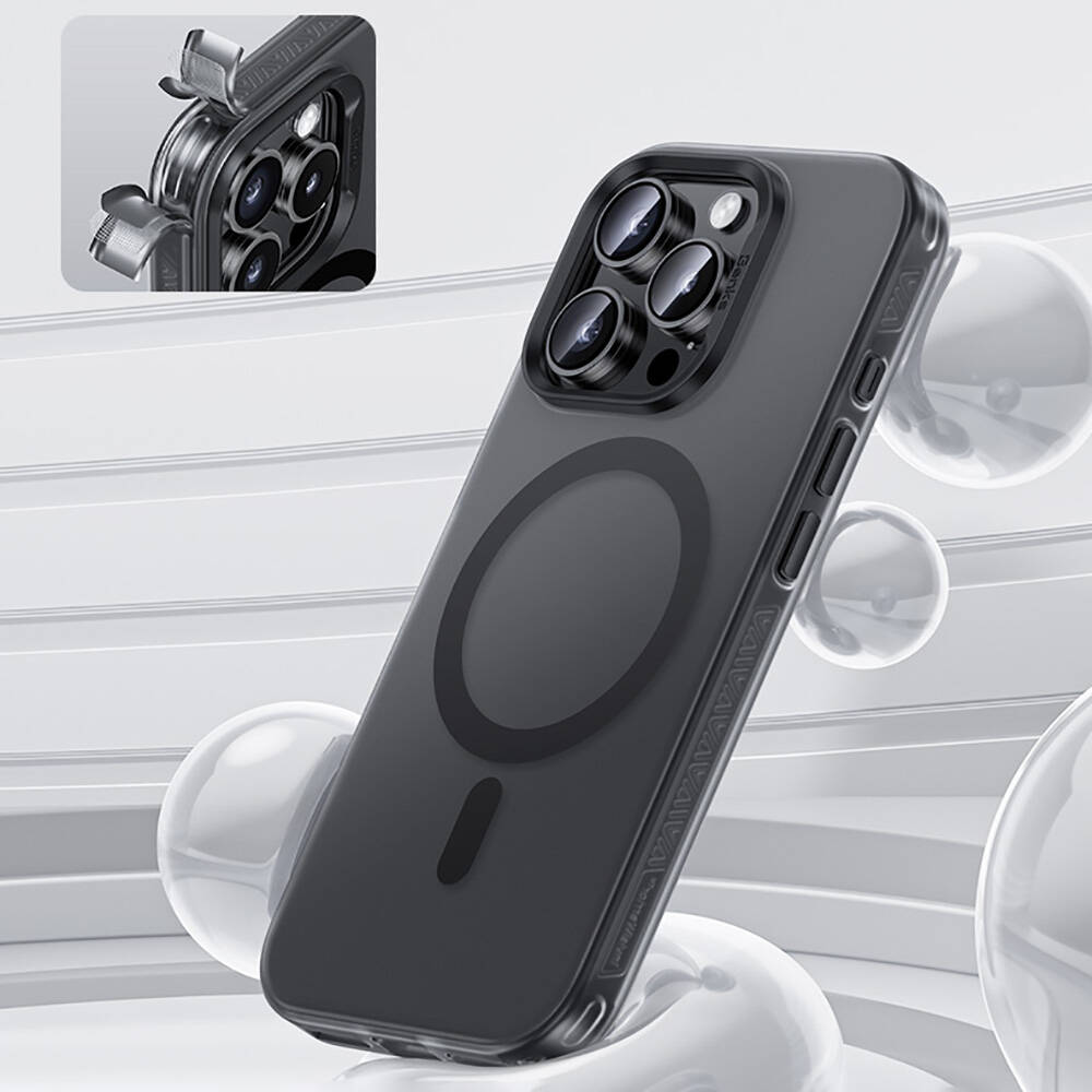 Apple iPhone 16 Pro Kılıf Magsafe Şarj Özellikli Benks Lucid Armor Kapak - 3