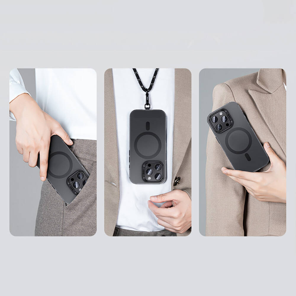 Apple iPhone 16 Pro Kılıf Magsafe Şarj Özellikli Benks Lucid Armor Kapak - 8