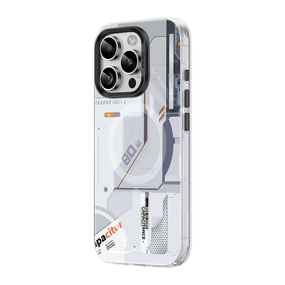 Apple iPhone 16 Pro Kılıf MagSafe Şarj Özellikli Mekanik Tasarımlı Benks Perspective Serisi Kapak - 7