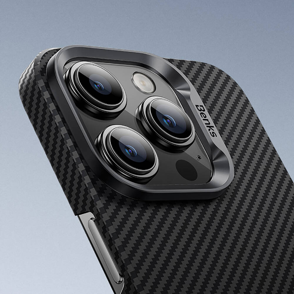 Apple iPhone 16 Plus Benks Magsafe Şarj Özellikli Magnetik ArmorAir 600D Kevlar Fiber Kapak - 1