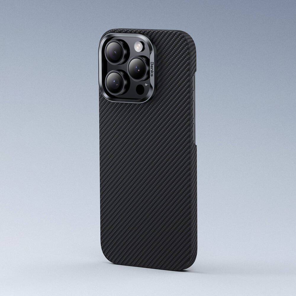 Apple iPhone 16 Plus Benks Magsafe Şarj Özellikli Magnetik ArmorAir 600D Kevlar Fiber Kapak - 5