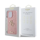 Apple iPhone 16 Pro Uyumlu Kılıf Guess Orjinal Lisanslı 4G Büyük Metal Logolu Glitter Kapak - 12
