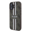 Apple iPhone 16 Plus Kılıf Guess Orjinal Lisanslı Magsafe Şarj Özellikli 4G Şerit Tasarımlı Printed Kapak - 1
