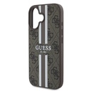 Apple iPhone 16 Plus Kılıf Guess Orjinal Lisanslı Magsafe Şarj Özellikli 4G Şerit Tasarımlı Printed Kapak - 6