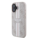 Apple iPhone 16 Plus Kılıf Guess Orjinal Lisanslı Magsafe Şarj Özellikli 4G Şerit Tasarımlı Printed Kapak - 15