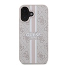 Apple iPhone 16 Plus Kılıf Guess Orjinal Lisanslı Magsafe Şarj Özellikli 4G Şerit Tasarımlı Printed Kapak - 16