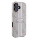 Apple iPhone 16 Plus Kılıf Guess Orjinal Lisanslı Magsafe Şarj Özellikli 4G Şerit Tasarımlı Printed Kapak - 17