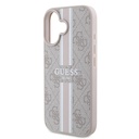 Apple iPhone 16 Plus Kılıf Guess Orjinal Lisanslı Magsafe Şarj Özellikli 4G Şerit Tasarımlı Printed Kapak - 19