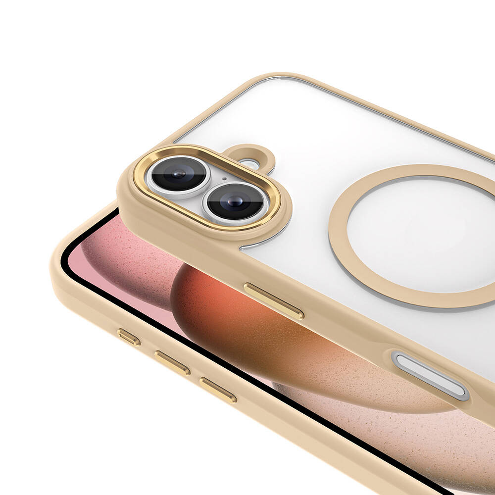 Apple iPhone 16 Plus Kılıf Wireless Şarj Özellikli Zore Krom Magsafe Silikon Kapak - 9