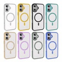 Apple iPhone 16 Plus Kılıf Wireless Şarj Özellikli Zore Krom Magsafe Silikon Kapak - 11