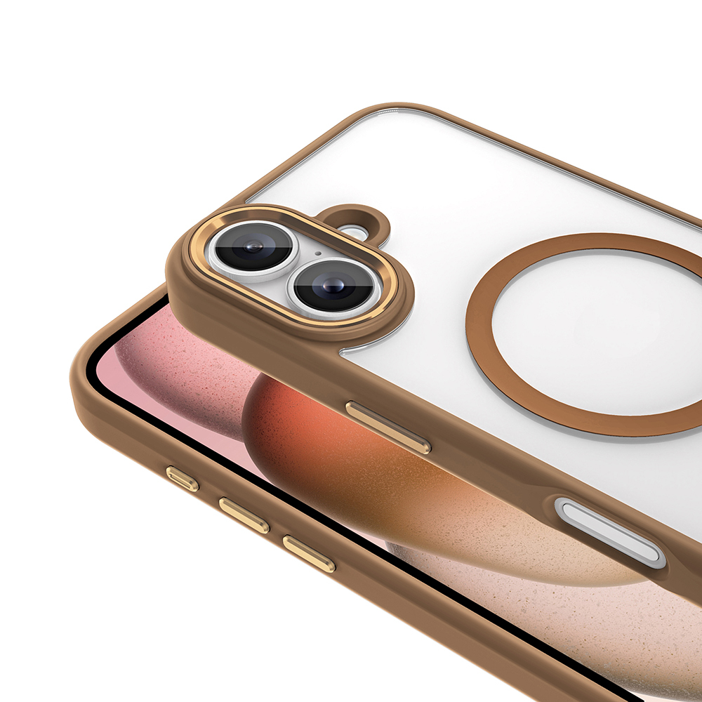 Apple iPhone 16 Plus Uyumlu Kılıf Wireless Şarj Özellikli Zore Krom Magsafe Silikon Kapak - 11