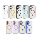 Apple iPhone 16 Plus Uyumlu Kılıf Wireless Şarj Özellikli Zore Krom Magsafe Silikon Kapak - 13