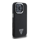Apple iPhone 16 Pro Uyumlu Kılıf Guess Orjinal Lisanslı Grained Triangle Kapak - 3