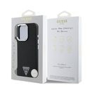Apple iPhone 16 Pro Uyumlu Kılıf Guess Orjinal Lisanslı Grained Triangle Kapak - 7