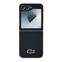 Samsung Galaxy Z Flip 6 Uyumlu Kılıf Lacoste Orjinal Lisanslı Pike Desenli Arka Yüzey İkonik Timsah Dokuma Logolu Kapak - 8