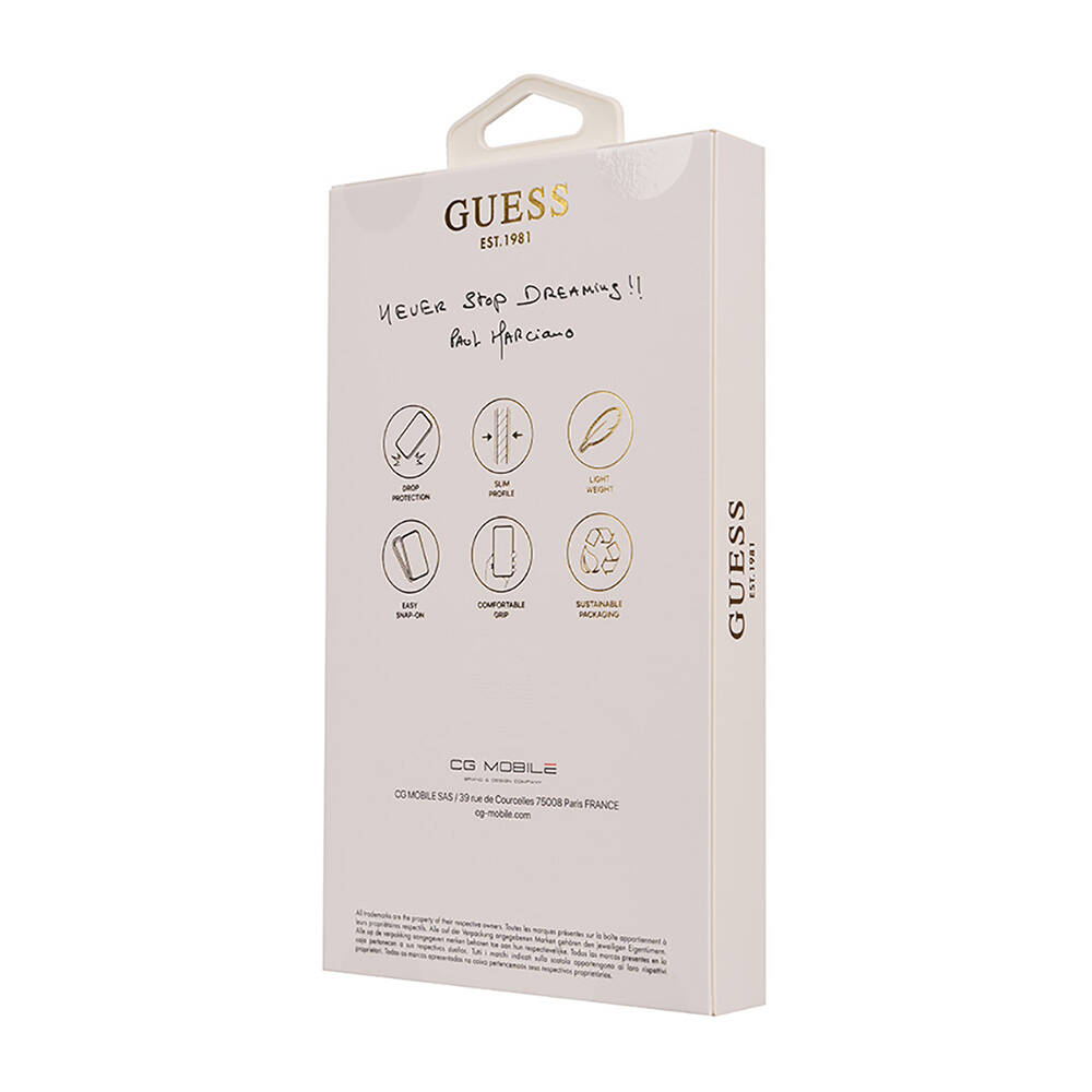 Apple iPhone 16 Uyumlu Kılıf Guess Orjinal Lisanslı Big Love Guess Kapak - 4