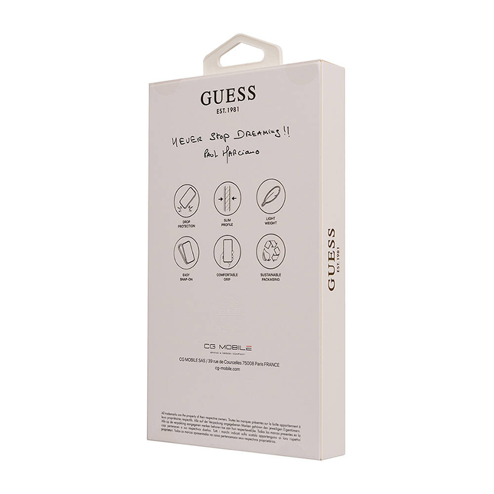 Apple iPhone 16 Pro Uyumlu Kılıf Guess Orjinal Lisanslı Small 4G Classic Kapak - 5
