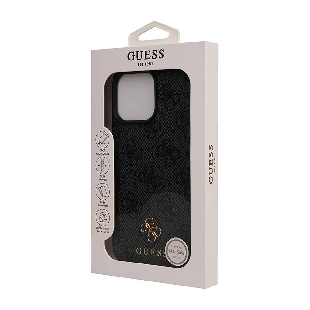 Apple iPhone 16 Pro Max Uyumlu Kılıf Guess Orjinal Lisanslı Small 4G Classic Kapak - 4