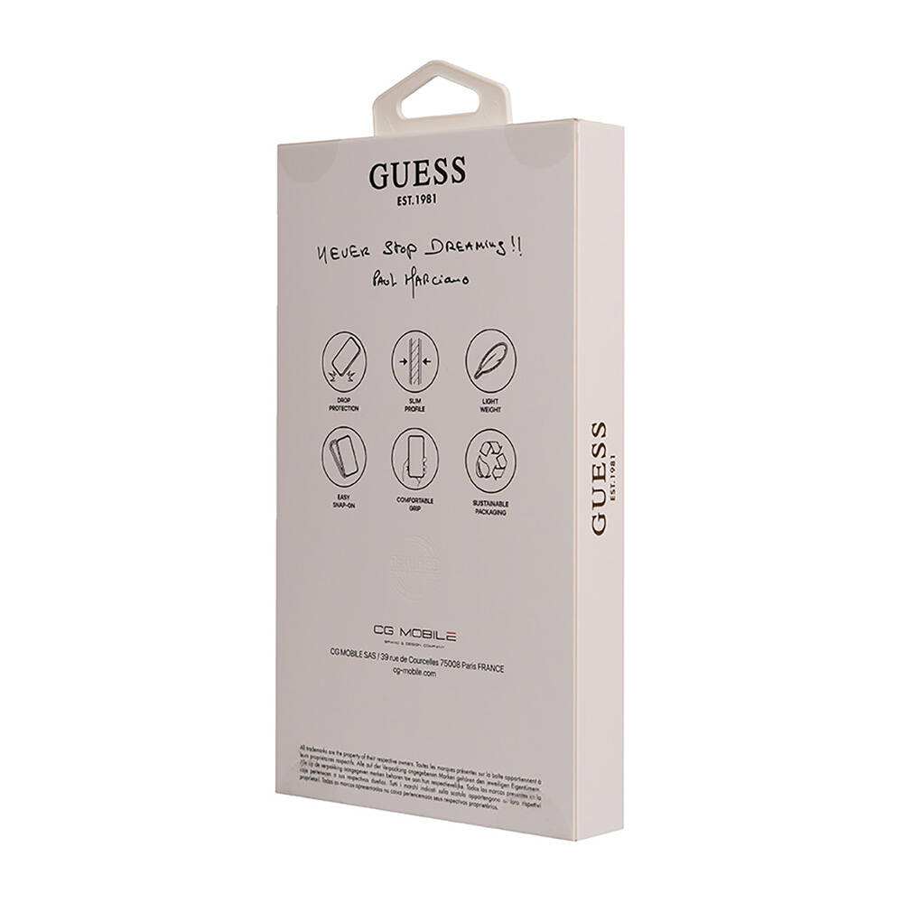 Apple iPhone 16 Pro Max Uyumlu Kılıf Guess Orjinal Lisanslı Small 4G Classic Kapak - 5