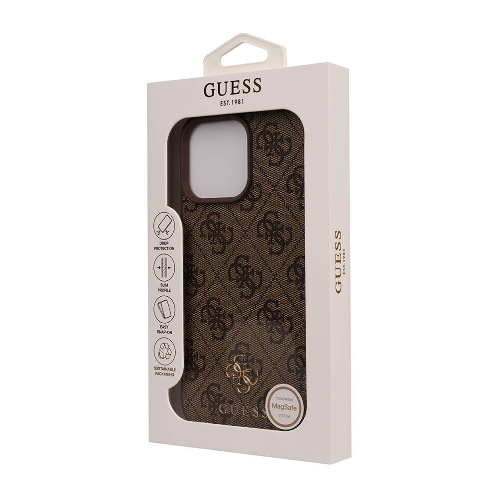 Apple iPhone 16 Pro Max Uyumlu Kılıf Guess Orjinal Lisanslı Small 4G Classic Kapak - 10
