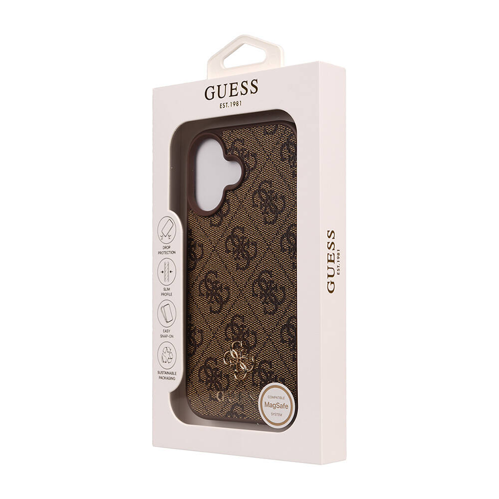 Apple iPhone 16 Uyumlu Kılıf Guess Orjinal Lisanslı Small 4G Classic Kapak - 9