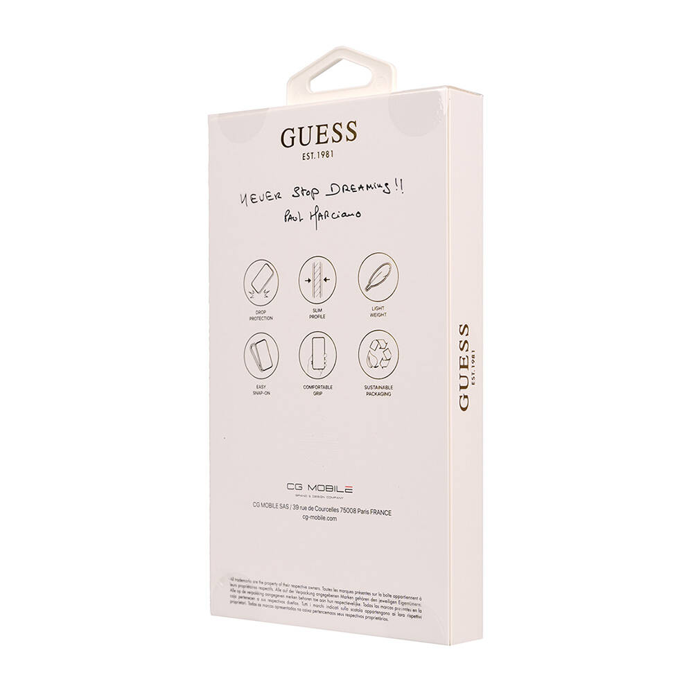 Apple iPhone 16 Uyumlu Kılıf Guess Orjinal Lisanslı Small 4G Classic Kapak - 10