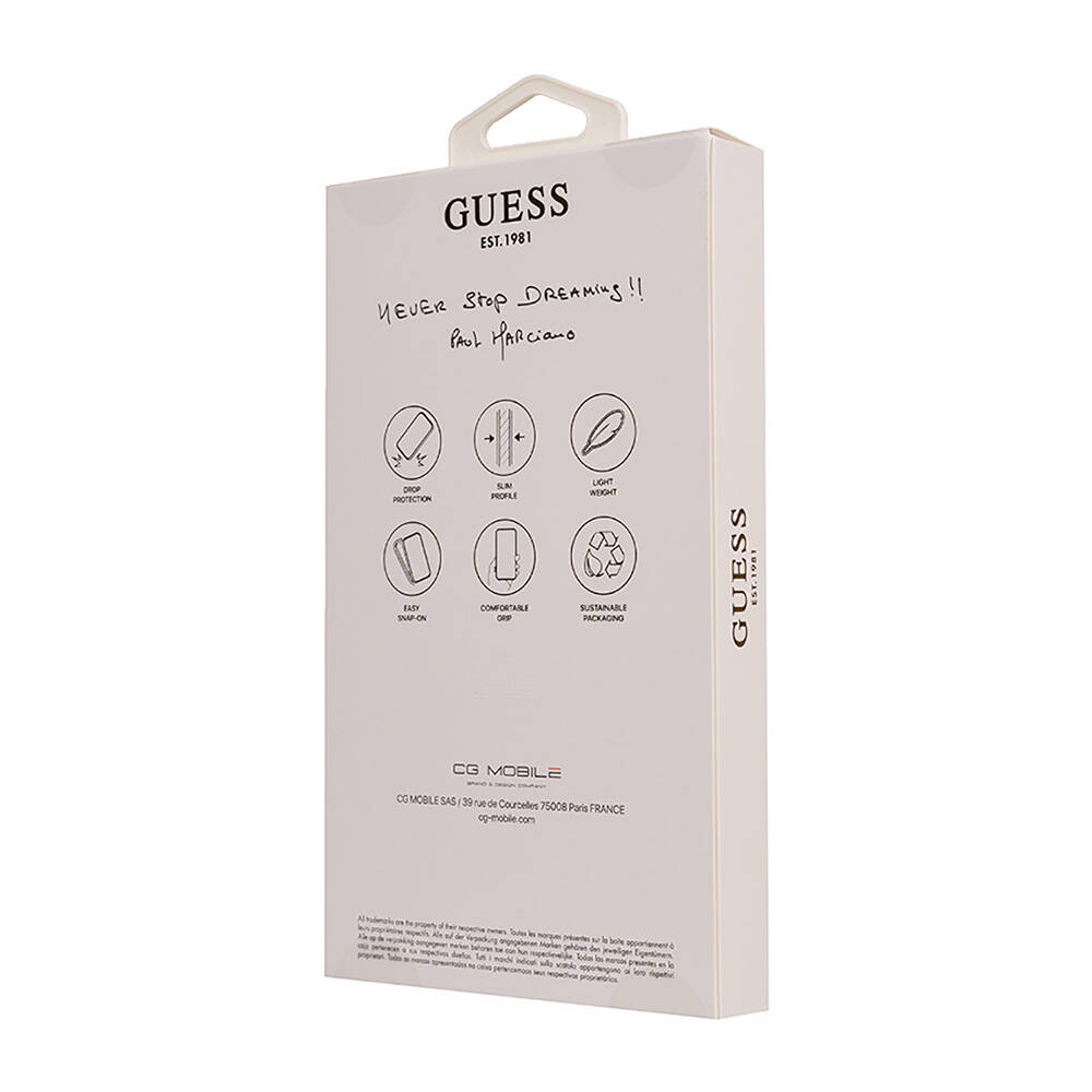 Apple iPhone 16 Plus Uyumlu Kılıf Guess Orjinal Lisanslı Big Love Guess Kapak - 5