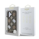 Apple iPhone 16 Plus Uyumlu Kılıf Guess Orjinal Lisanslı Magsafe Şarj Özellikli 4G Desenli Yazı Logolu Peony Kapak - 6