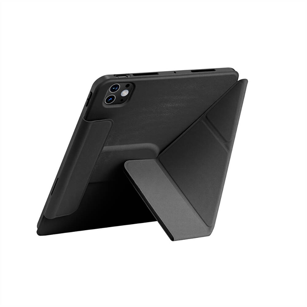 Apple iPad Air 12.9 2022 M2 Wiwu 360° Dönebilen Standlı Magnetik Koruyucu Tablet Kılıfı - 5