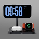 Benks W16 3in1 Telefon&Akıllı Saat&Kulaklık Kablosuz Şarj Standı - 2