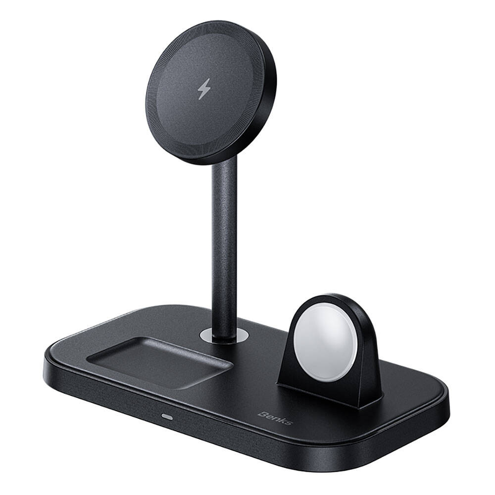 Benks W16 3in1 Telefon&Akıllı Saat&Kulaklık Kablosuz Şarj Standı - 5