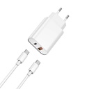 Wiwu Wi-U002 Quick Hızlı Şarj Başlığı Type-C to Type-C PD 20W Kablolu Şarj Seti - 2