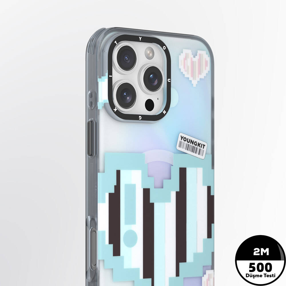 Apple iPhone 16 Pro Max Uyumlu Kılıf Magsafe Şarj Özellikli Youngkit Love Serisi Kapak - 5