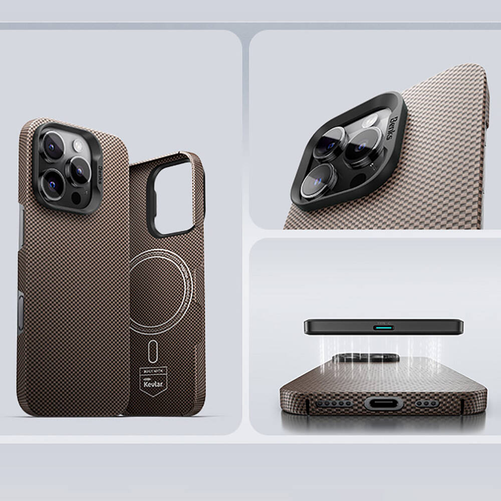 Apple iPhone 15 Pro Uyumlu Kılıf Benks ArmorTint Serisi ArmorAir Kevlar Kapak - 9