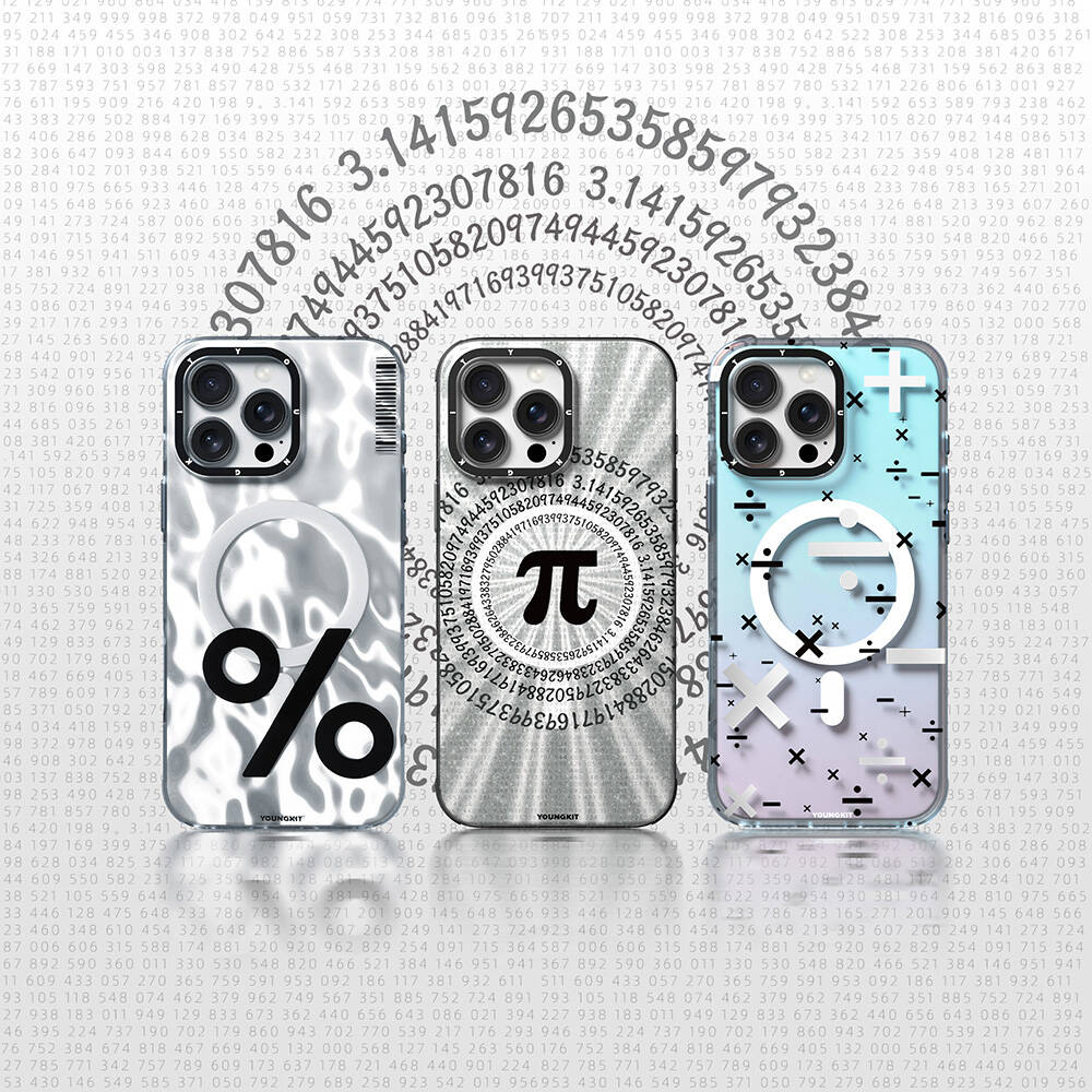 Apple iPhone 16 Pro Uyumlu Kılıf Magsafe Şarj Özellikli Youngkit Mathematical Serisi Kapak - 1