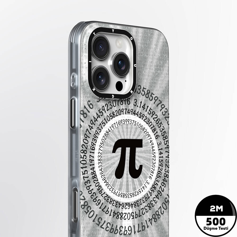 Apple iPhone 16 Pro Uyumlu Kılıf Magsafe Şarj Özellikli Youngkit Mathematical Serisi Kapak - 3
