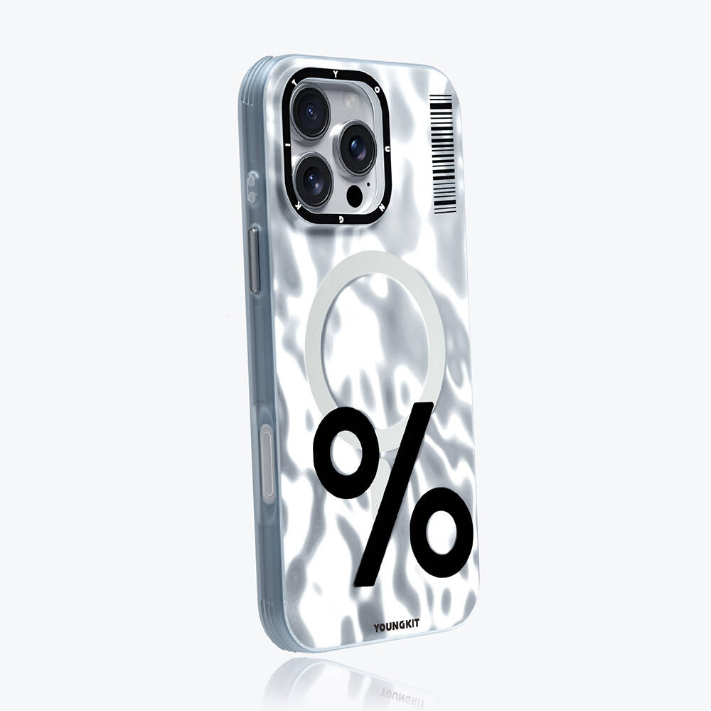 Apple iPhone 16 Pro Uyumlu Kılıf Magsafe Şarj Özellikli Youngkit Mathematical Serisi Kapak - 9