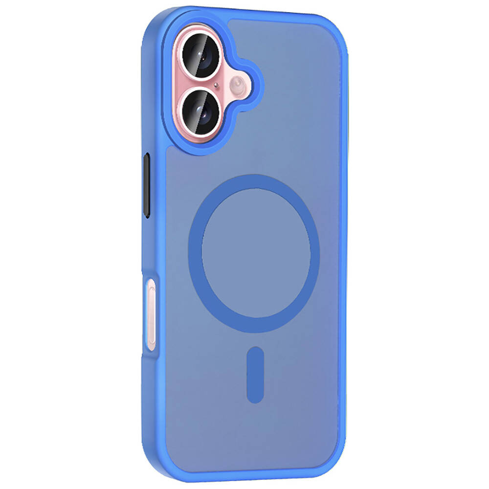 Apple iPhone 16 Plus Uyumlu Kılıf Magsafe Şarj Özellikli Mat Arka Yüzey Zore Sio Kapak - 3