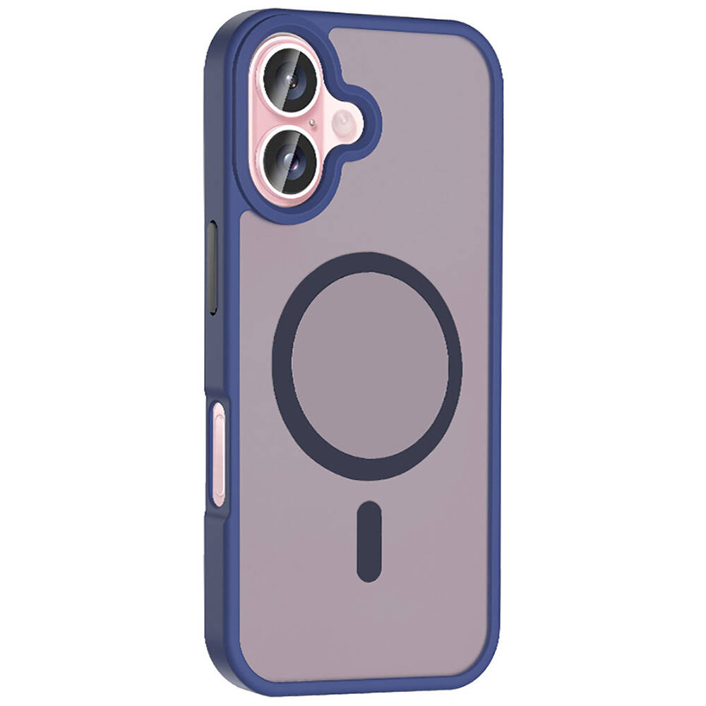 Apple iPhone 16 Plus Uyumlu Kılıf Magsafe Şarj Özellikli Mat Arka Yüzey Zore Sio Kapak - 7